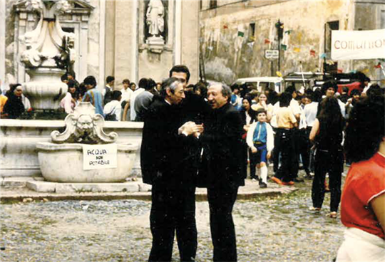 S donem Giussanim na pouti do Savony v roce 1983