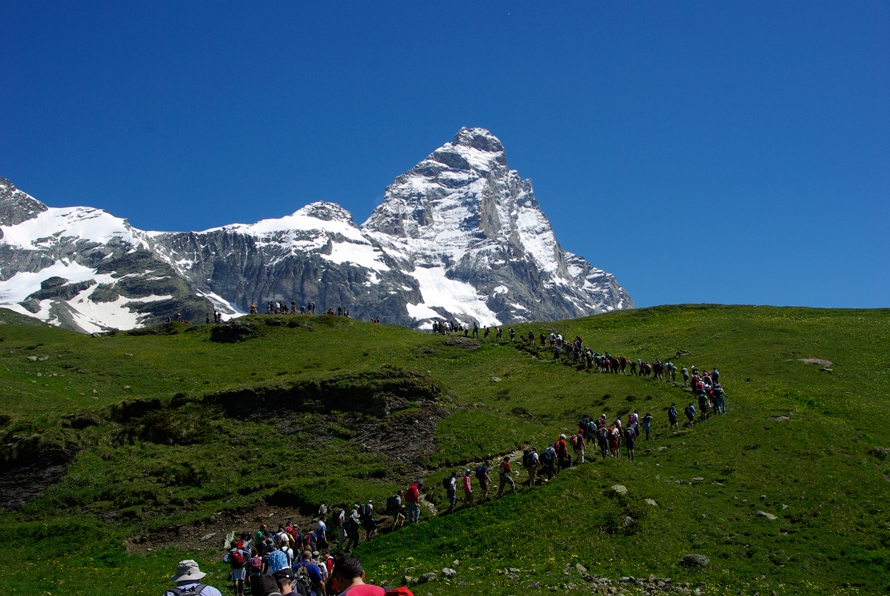 Cervinia, 2012. Výlet pod Matterhornem.