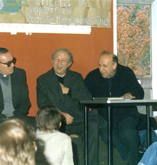 Don Giussani e don Villa a Tarcento nel 1986 (©Fraternità CL)