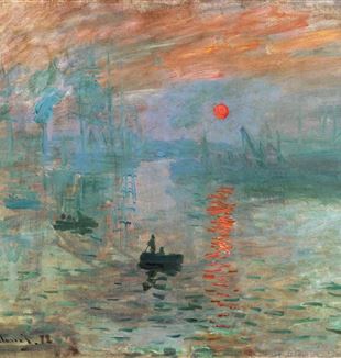 Claude Monet, “Imprese, východ slunce" (Impression. Soleil levant), 1872