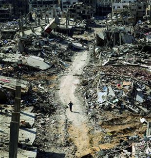 Gaza, oblast nemocnice al-Shifa, Duben 2024 (Foto: © Omar Ishaq/APA Images via Zuma Press Wire/Mondadori Portfolio)